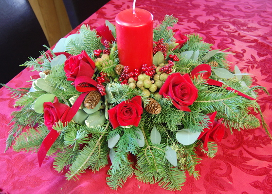 Berries and Bows from Rose Garden Florist in Barnegat, NJ