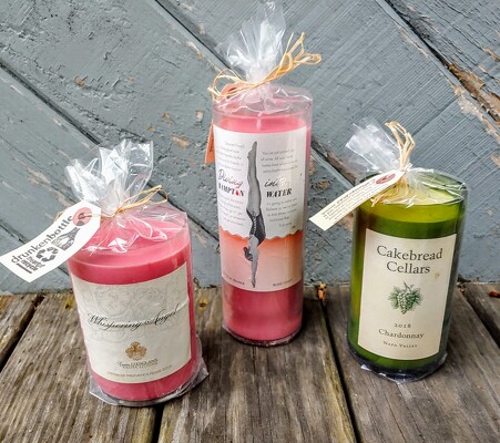 Drunken Wine Bottle Candle