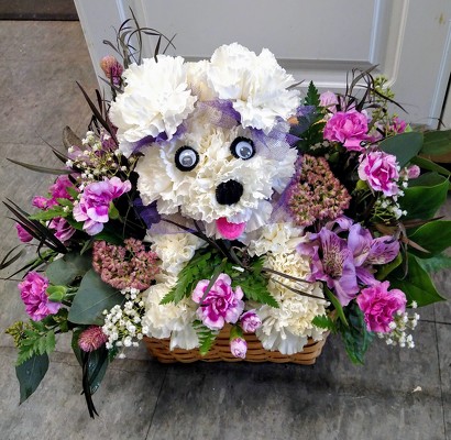 New Puppy Gift Basket Flower Delivery Round Rock Texas - Floral Fabulous