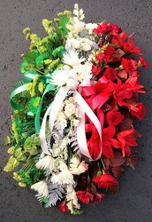 Flag of Italy Spray from Rose Garden Florist in Barnegat, NJ