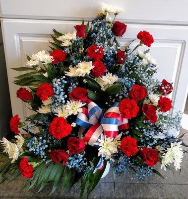 Patriot Floor Mache from Rose Garden Florist in Barnegat, NJ