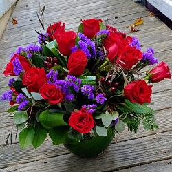 Luscious Red Rose Bowl  from Rose Garden Florist in Barnegat, NJ