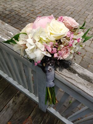 PINK AND WHITE BOUQUET from Rose Garden Florist in Barnegat, NJ