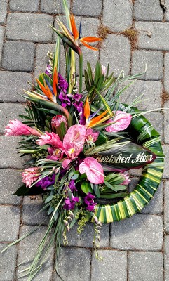 Tropical Wreath from Rose Garden Florist in Barnegat, NJ